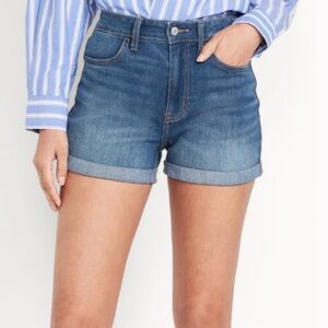 Old Navy High Rise Classic Medium Wash Jean Shorts